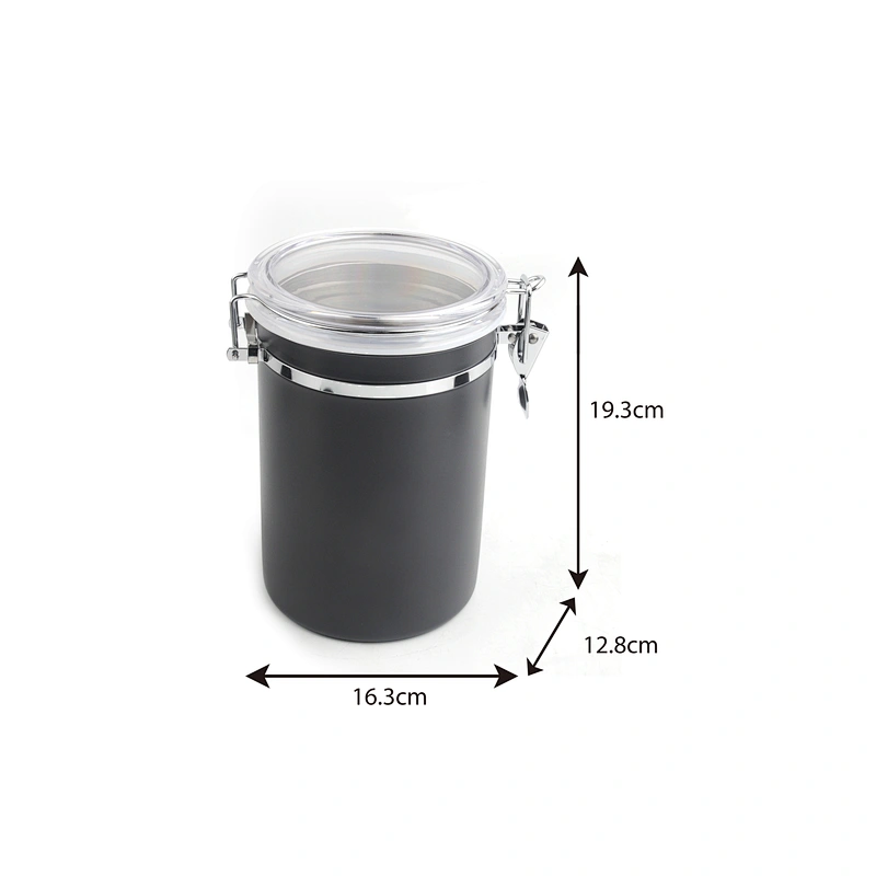 Coffee bean storage airtight stainless steel coffee canister