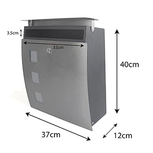 wholesale good quality stainless steel mailbox apartment mail box  wall mounted parcel letter box