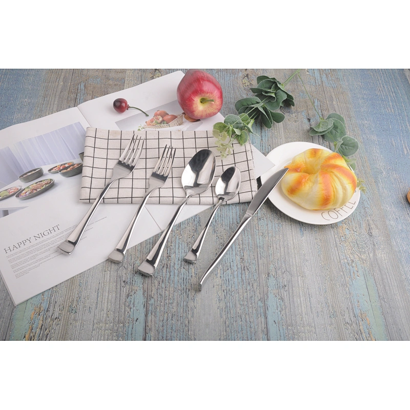 elegant 18/10 silverware stainless steel restaurant bulk flatware set custom gold plated reusable cutlery set