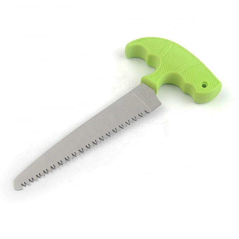 2019 hot selling   green handle  stainless steel wood cutting saws