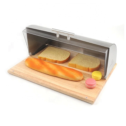 High quality wooden  bread box for kitchen, bread bin, bread storage Bread holder