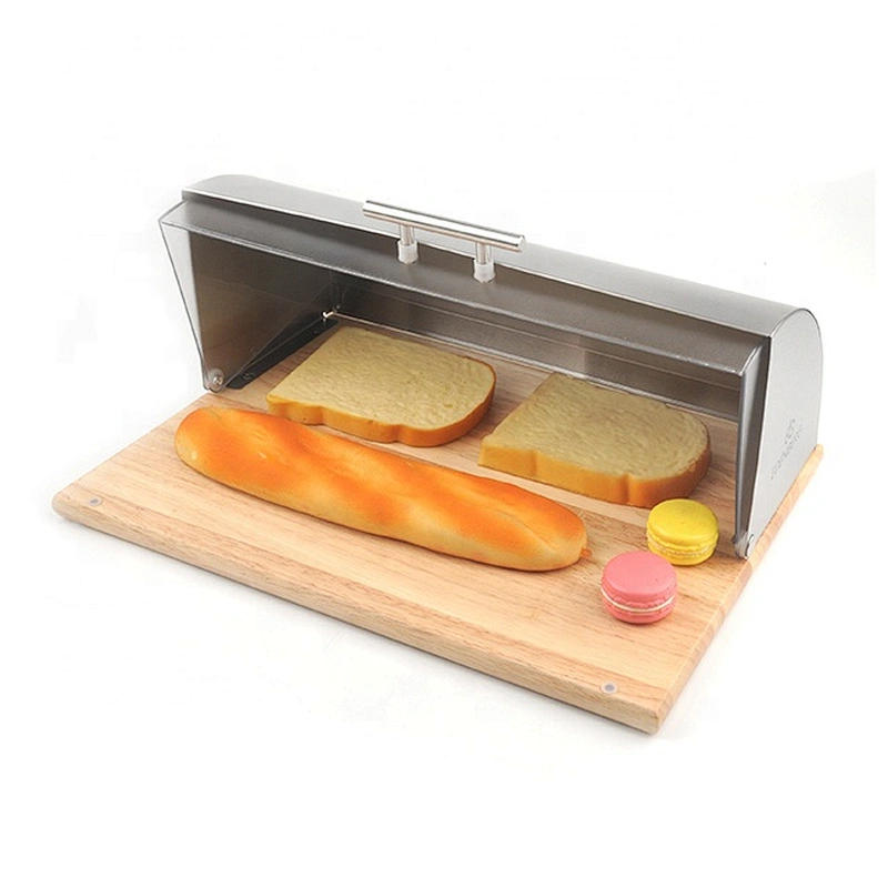 High quality wooden  bread box for kitchen, bread bin, bread storage Bread holder
