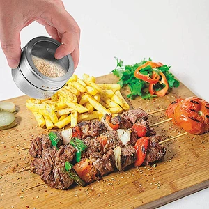 Magnetic Spice Containers Spice Tins with Clear Lid Multi-purpose Storage Tins For Refrigerator Home&Kitchen