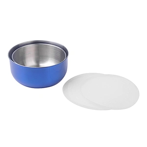 Food grade stainless steel color 2pcs vegetable mixing bowl set salad bowl with cover