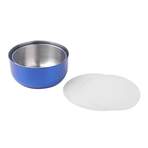Food grade stainless steel color 2pcs vegetable mixing bowl set salad bowl with cover