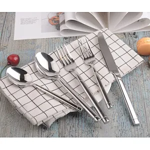 Western French Style Luxury Cutlery Set, Mirror polish Fork Knife Sets Hotel Restaurant Cutlery ser, Rose Gold Black Flatware
