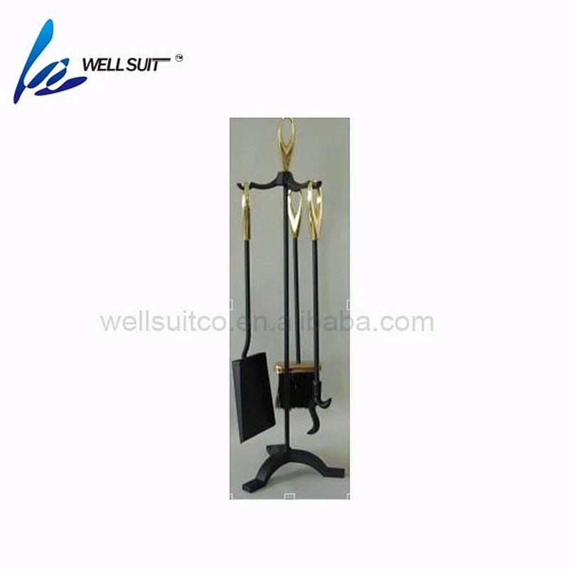 Unique design fireplace tools set fireplace accessory for fireplace cleaning tool holder