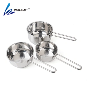 Best supplier durable long handle mixing bowl set chocolate melting bowl