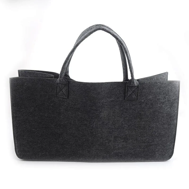 Firewood Basket est quality durable household wool felt storage basket