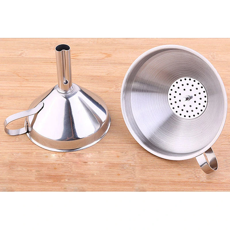 Stainless steel oil funnel food funnel for home kitchen accessories