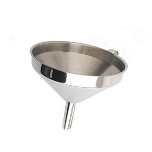 Amazon hot sale high quality professional stainless steel  metal paper oil funnel