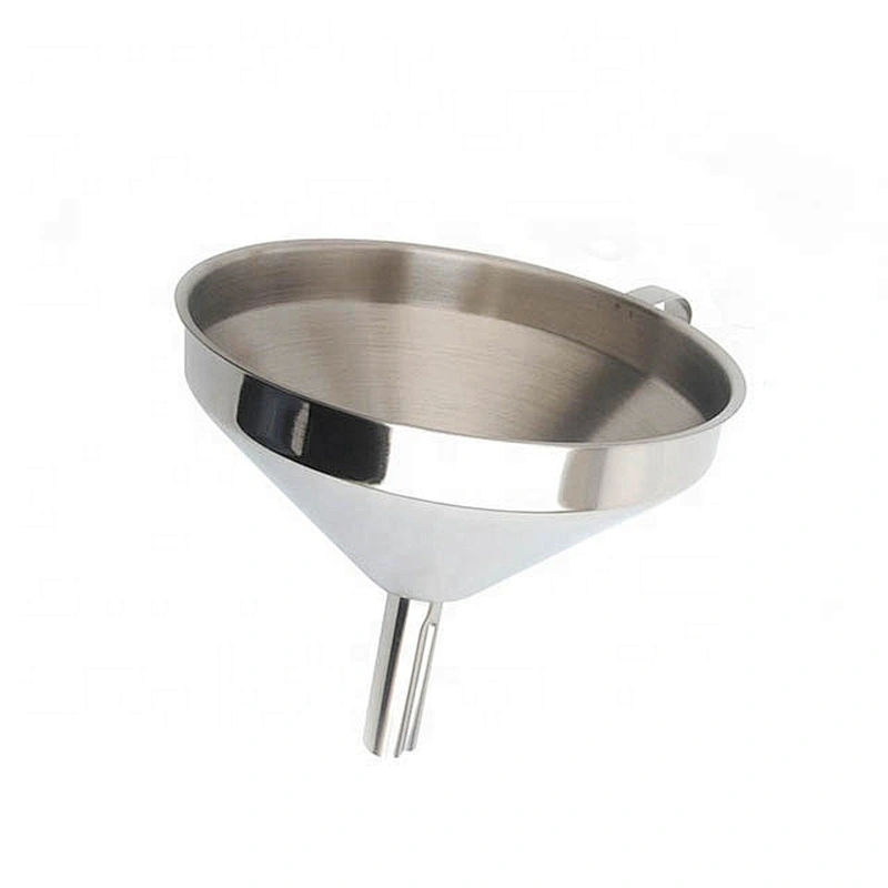 Amazon hot sale high quality professional stainless steel  metal paper oil funnel