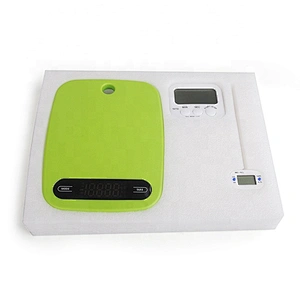 Instruction manual plastic digital kitchen scale food weighing scale with timer and thermometer