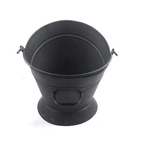Log holder Oval Ash Bucket with Shovel Kit Garden Fireplace Bucket