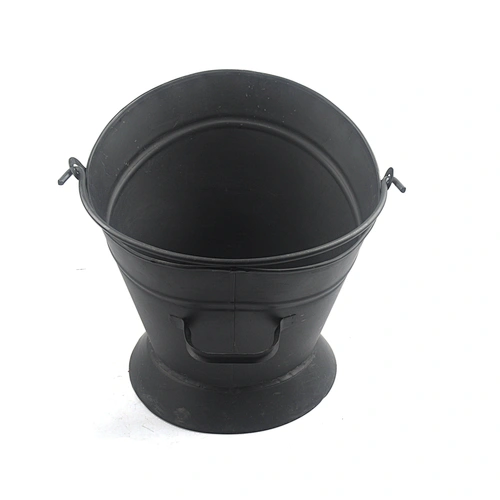 Log holder Oval Ash Bucket with Shovel Kit Garden Fireplace Bucket