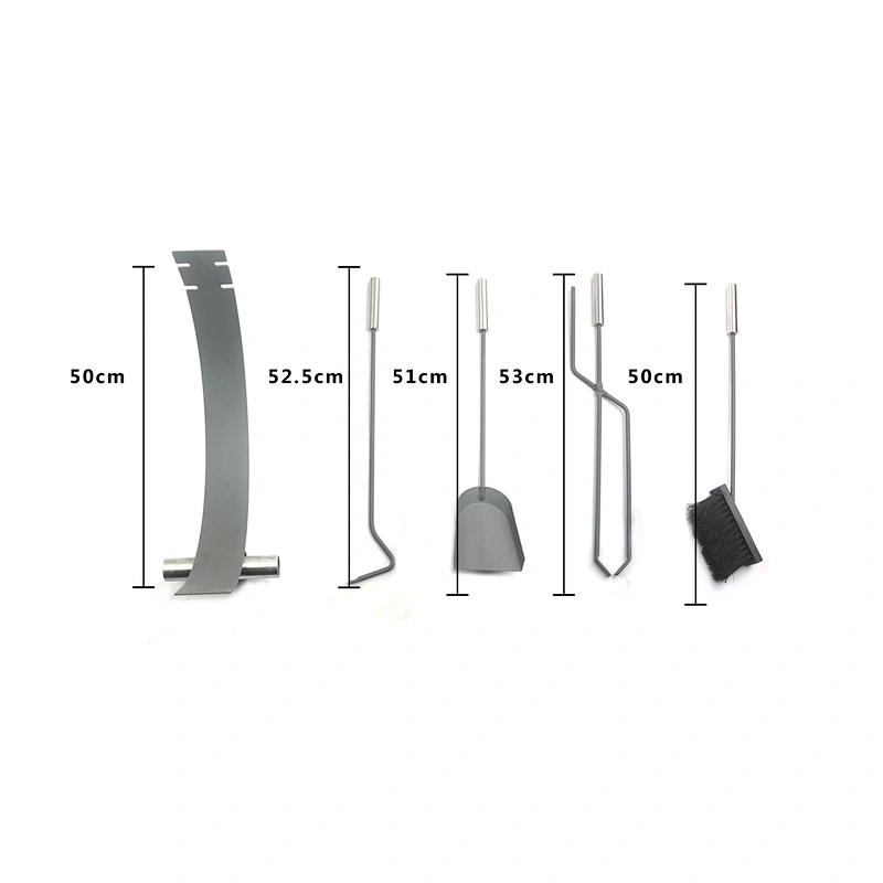 Metal fireplace tool 4pcs set for house garden