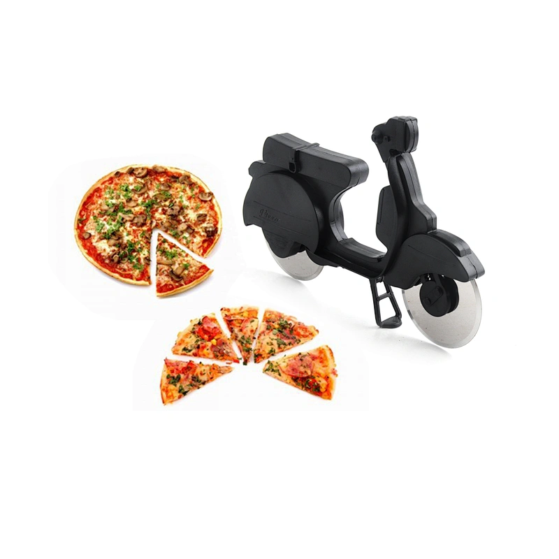 High quality plastic blade easily cuts plastic pizza cutter
