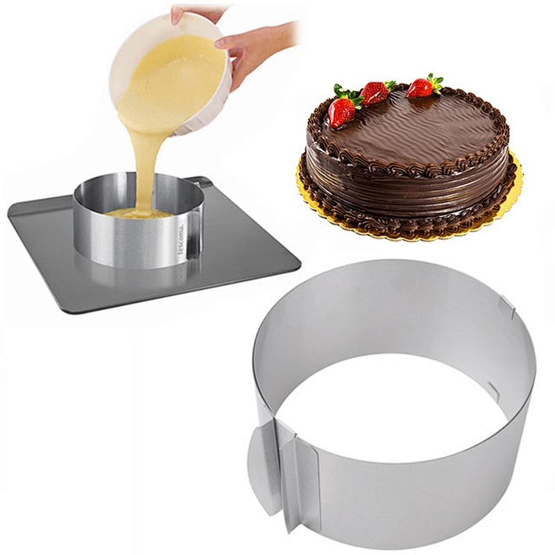 durable new design hot selling  baking tools adjustable  stainless  cake mold mousse cake ring