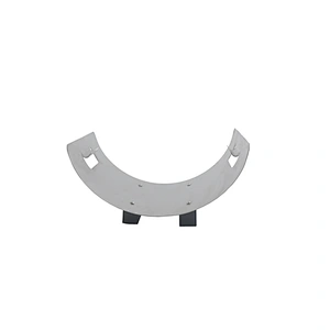 Crescent-Shaped Metal Outdoor Firewood Log Rack with Kindling Holder