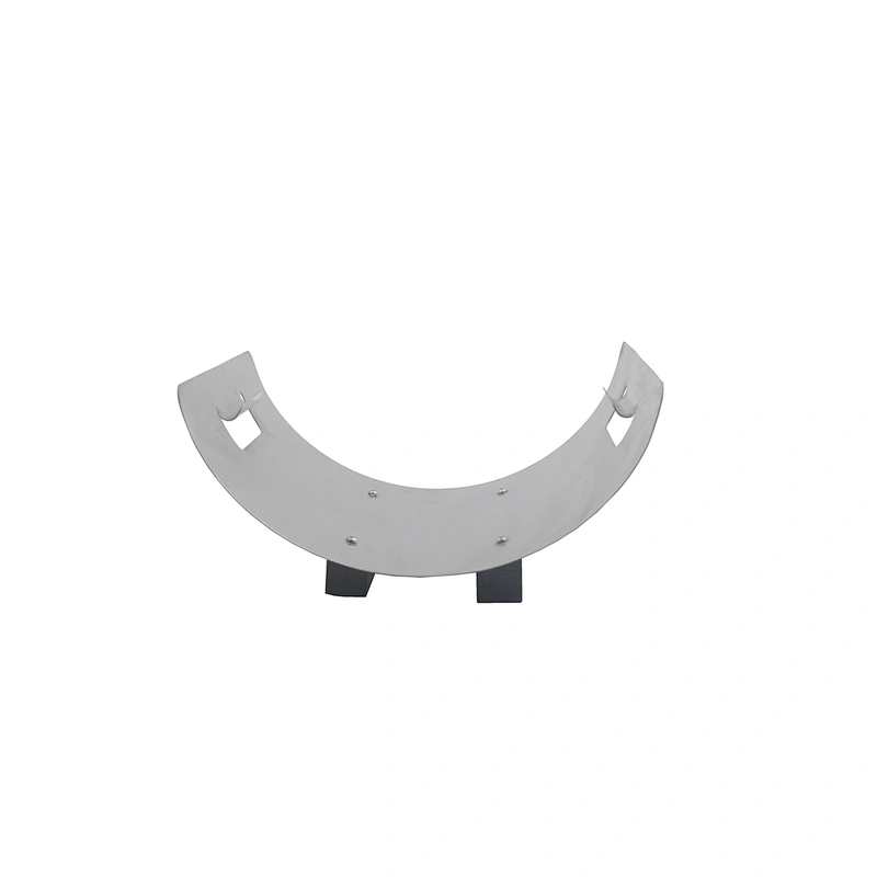 Crescent-Shaped Metal Outdoor Firewood Log Rack with Kindling Holder