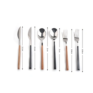 extra thick solid 18/8 stainless steel flatware set silverware dinner utensils cutlery set for restaurant home