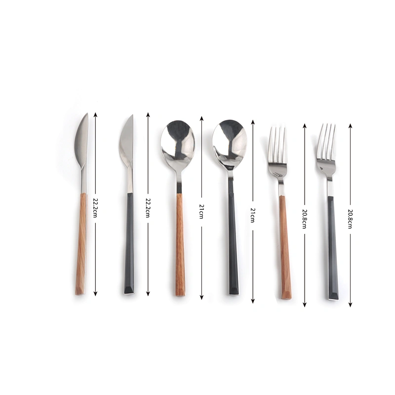 extra thick solid 18/8 stainless steel flatware set silverware dinner utensils cutlery set for restaurant home