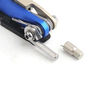 Easy Carry Blue Color Multi Function Combination Phillips Screwdriver Pocket Folding Tools