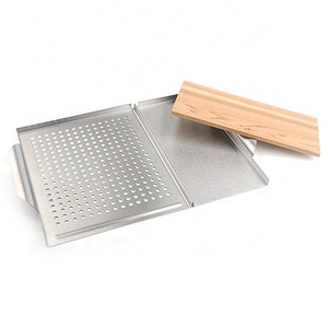 Factory direct dual-use baking pan with wooden baking pan