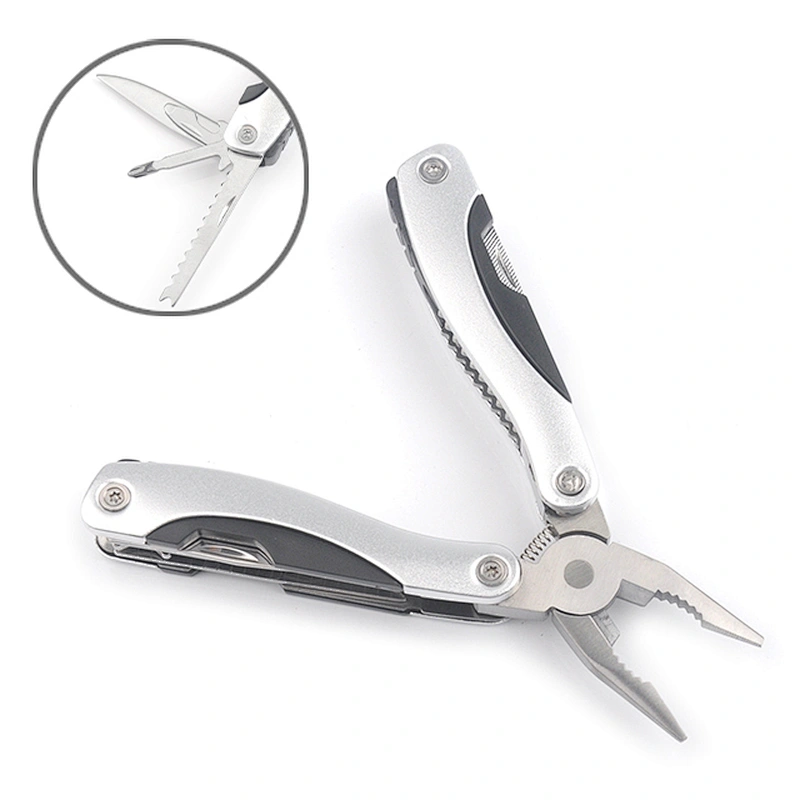 9 in 1 Outdoor Multi functions Stainless Steel Plier with Aluminium black Handle