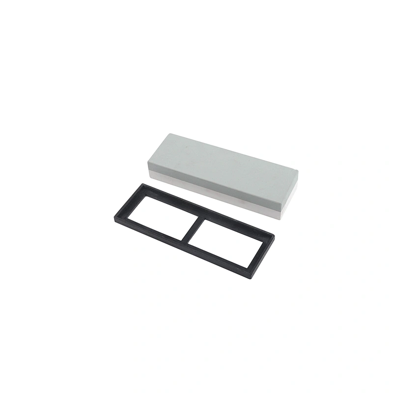 durable Aluminum Oxide, or Silicon Carbide sharping stone bamboo base whetstone bamboo for knife