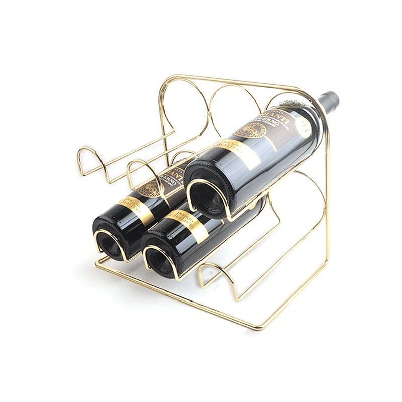 Brass  wine rack freestanding,  Storage Rack Countertop Display Shelf Bottle Holder