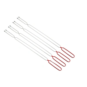 Custom Stainless Steel Double Prongs Barbecue Roasting Fork For Shish Kebab Skewers