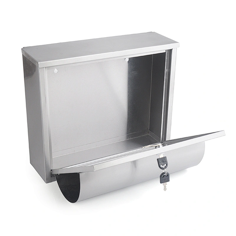 Popular New design good quality  stainless steel  garden letter box home use rust-proof mailbox