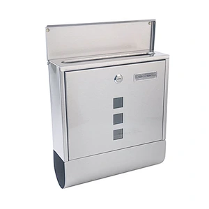 Factory stainless steel rust-proof wall mounted mail box letter box