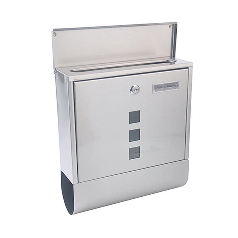 Factory stainless steel rust-proof wall mounted mail box letter box