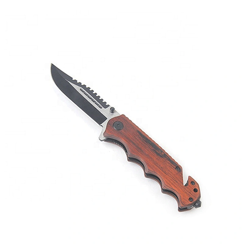 High quality wooden hunting pocket knife,folding knife with custom