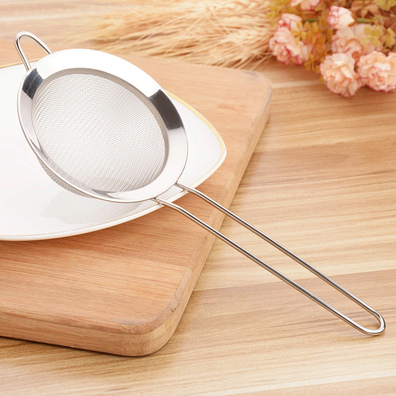 Food grade stainless steel fine mesh food Strainer frying cooking tools oil draining skimmer for kitchen cookware