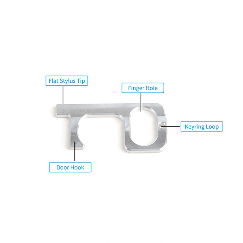 Hygiene Antimicrobial Hand Keychain Touchless Door Opener No Touch Key