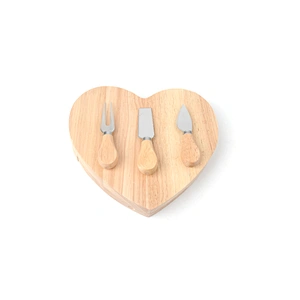 Wood Cheese Board Set with Cheese Tools Eco-friendly Round Cutting Board