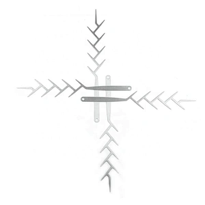 Stainless steel collapsible outdoor bbq fork