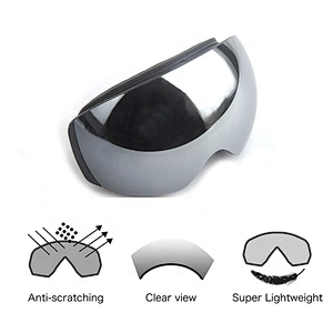 Waterproof Black Color Sun glasses Skis Snowboard Glasses Sports Racing  for Men
