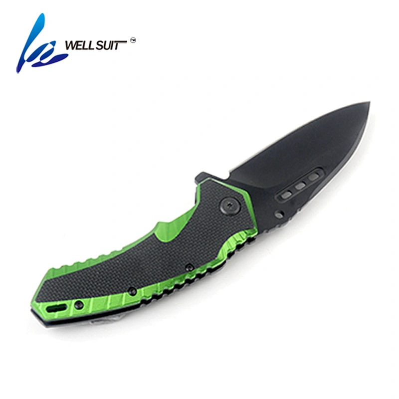 Customized Black coating Stainless Steel Blade Folding Pocket Knife