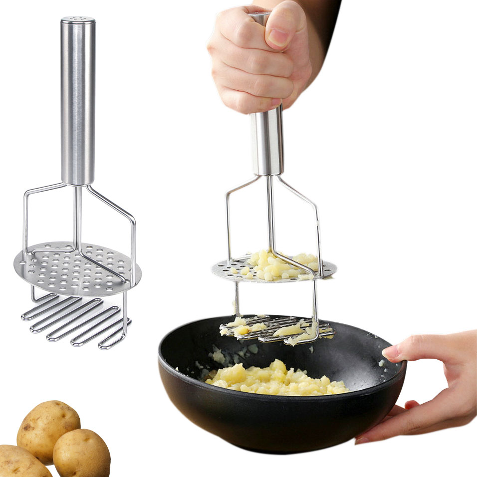 Manual stainless steel potato masher pressure food press vegetable potato ricer for kitchen tools
