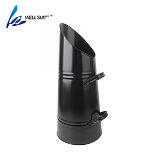 Fireplace metal Ash/Coal bucket with shovel