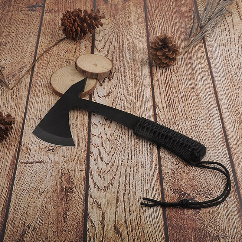 Stainless Steel Mini Multifunctional Kitchen Survival Axe With Wooden Handle