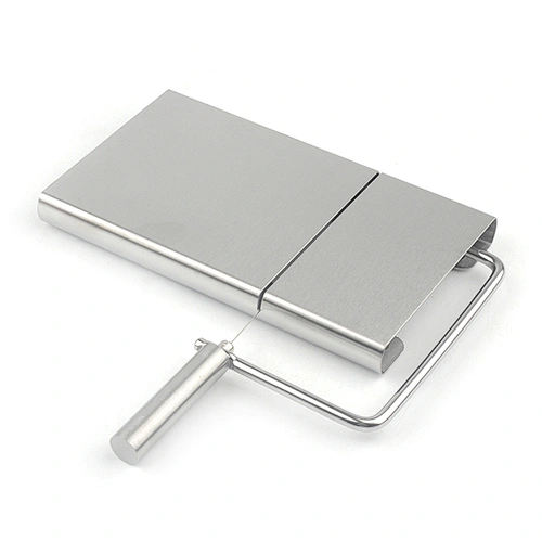 New Creative Kitchen Gadget Butter Cutting Plate Custom Stainless Steel Food Cheese Slicer Cheese Wire Cutter