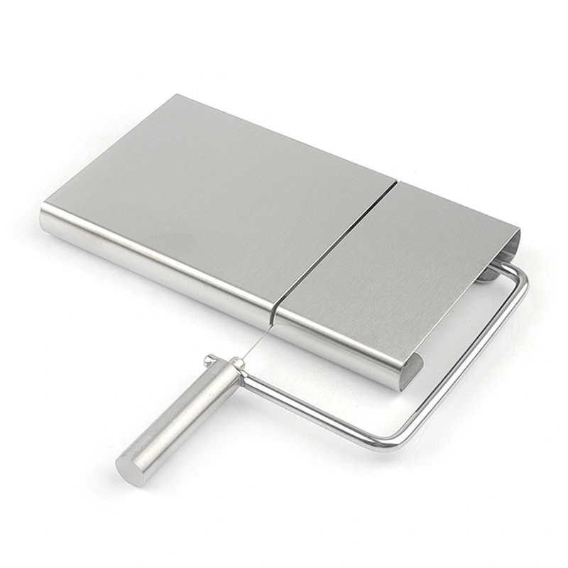 New Creative Kitchen Gadget Butter Cutting Plate Custom Stainless Steel Food Cheese Slicer Cheese Wire Cutter