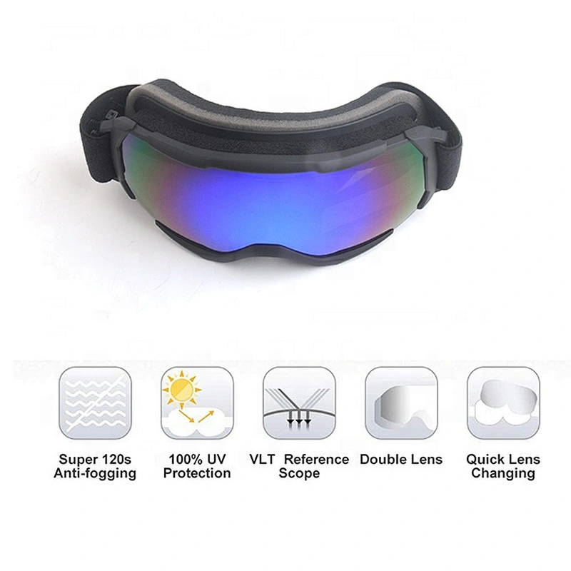 Custom OEM brand snow sports eyewear fashion ski glasses for racing snowboard sports