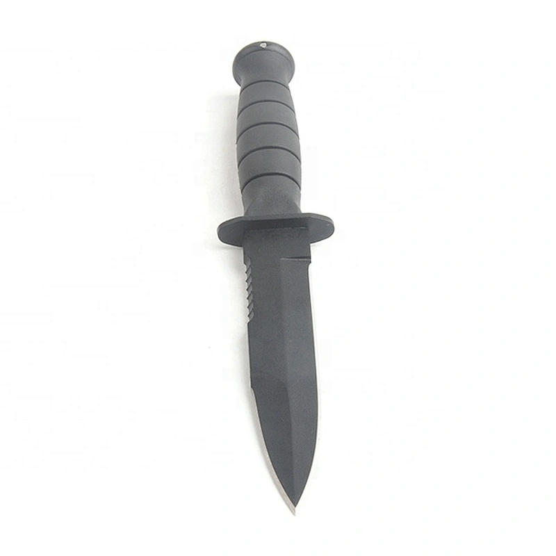 Glock Style Stainless Steel Outdoor Camping Survival Hunting Knife with Sheath