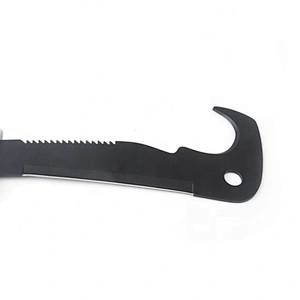 Black Coated Stainless Steel  Outdoor Survival Camping Machete with sofe handle
